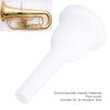 Tuba Horn ABS Pure Simple Appearance and Compact Wind Instrument Accessory for Beginners Mouthpiece, Mouthpiece, High-Density Material, Sound,