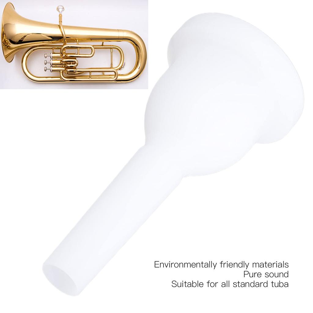 Tuba Horn ABS Pure Simple Appearance and Compact Wind Instrument Accessory for Beginners Mouthpiece, Mouthpiece, High-Density Material, Sound,