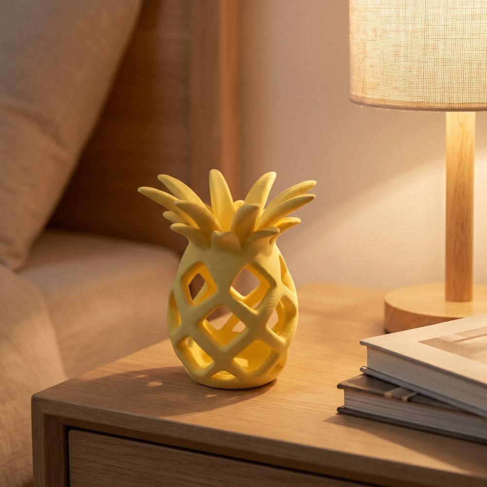 3D Printed Pineapple Sculpture Fruit Shape Home Decoration Funny Pineapple Flowerpot Home