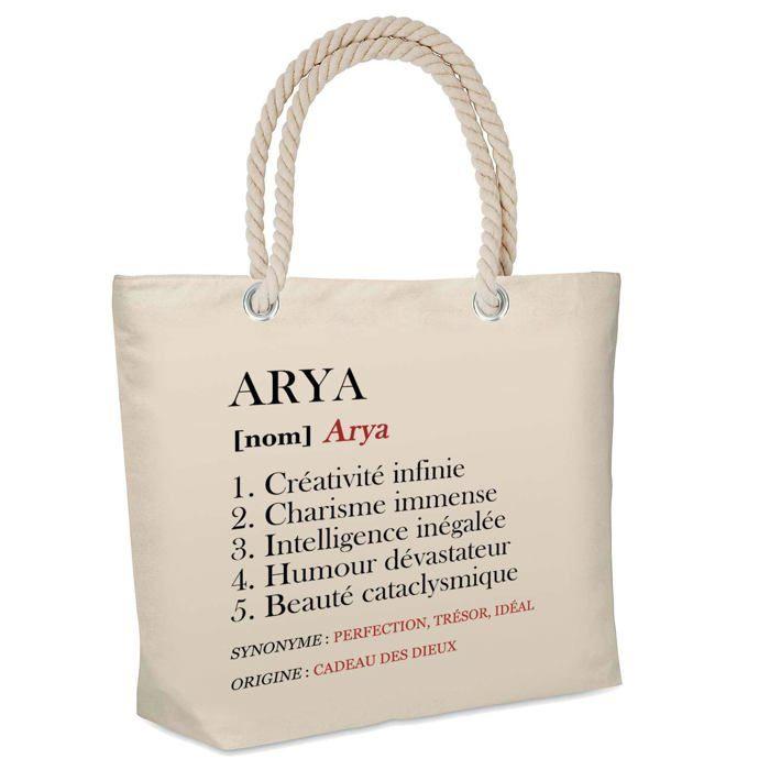 Sac de plage - PLANETEE - isotherme Arya Définition - Coton réutilisable - Grande contenance - Imprimé en France