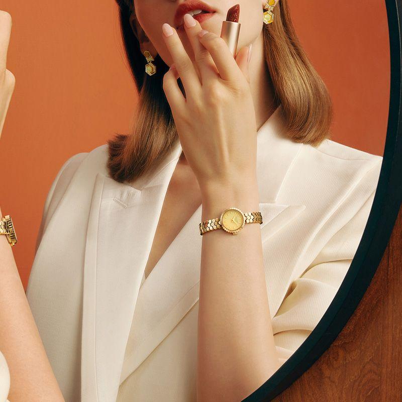 

Женские часы Lola Rose Rolla Rose серии Honeycomb, нишевый стиль, наручные часы, доступная роскошь, модные, подарок на день рождения Yellow Agate-LR4511