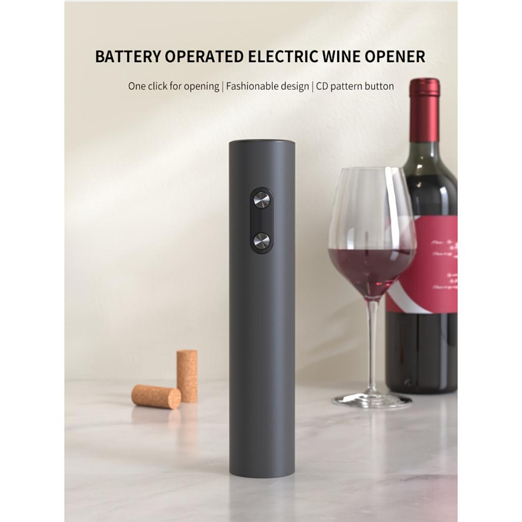 Sacacorchos eléctrico automático de 1 pieza, vertedor de vacío en espiral, accesorio para bar, 1,93 x 9 pulgadas, modelo elegante.