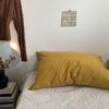 Pure Cotton Pillow Set: Includes Single 48x74cm Pillowcase, Pair of Pillow Inserts, Liner, and Cover.