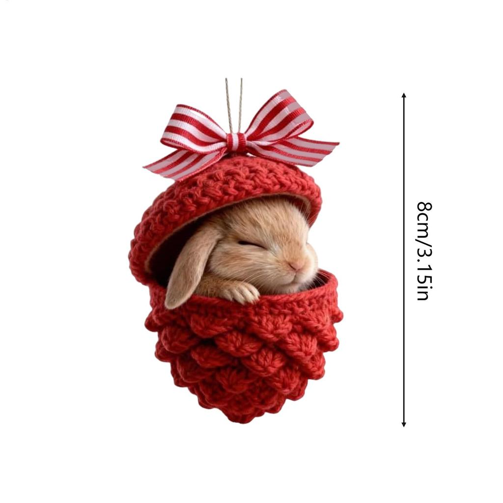 Animal Pendant for Christmas Tree 2D Festive Rustic Acrylic Animal Pendant Decor for Christmas for Mantel Windowsill Wall Living