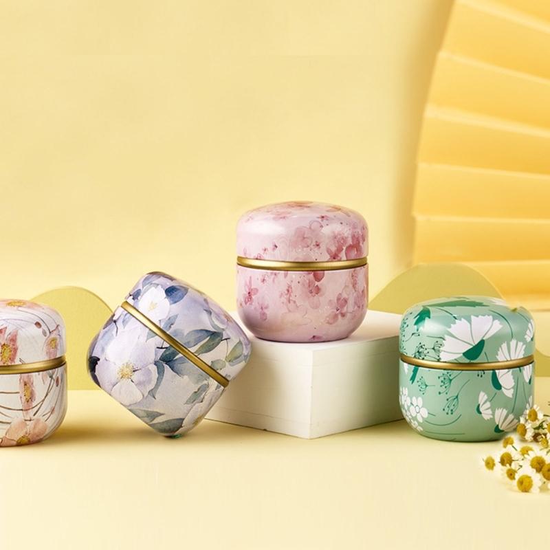 Rusts Resistant Teas Tin Portable Tinplate Storage Box Sealed Candy Snacks Coffee Canister For Travel Kitchen Use
