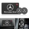 Car Coasters Water Cup Slots Non-Slip Mat For Mercedes Benz AMG G350 G500 G63 S680 GLS600 Anti-skid Coaster Interior Accessories