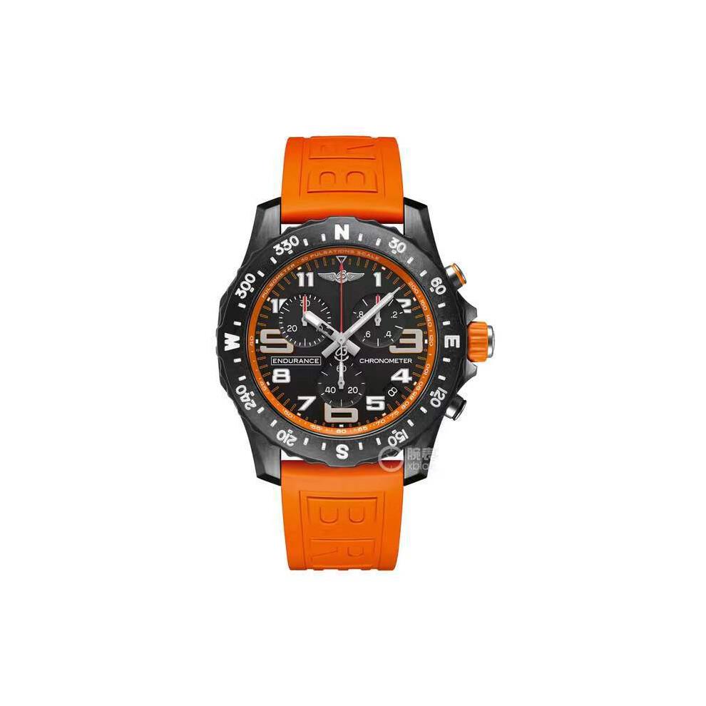 Orologio da Uomo al Quarzo Sportivo Multifunzione di Alta Gamma Sei Lancette Professionale Quadrante da 42mm Cinturino in Silicone Impermeabile meno
