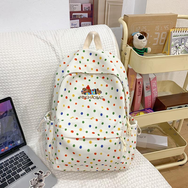 Fresh and Fresh High School College Backpack for Women New Trendy Versatile Backpack Large Capacity Ridge Protection Cute Backpack