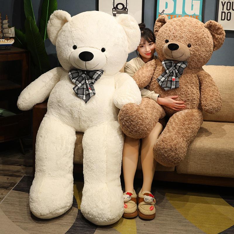 Large Bow Tie Teddy Bear Doll Plush Toy Big Bear Hug Bear Doll Girl Rag Doll Birthday Gift