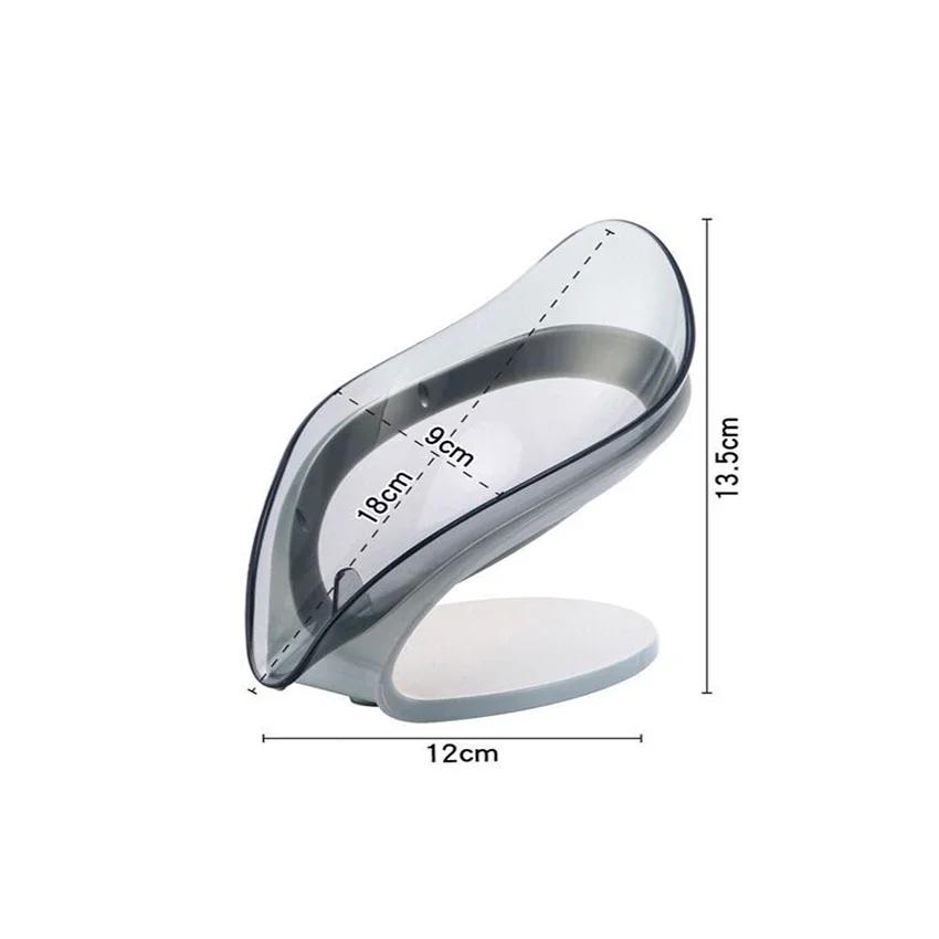 Leaf Shape Soap Box, Non - Slip Drain Soap Storage Case Container, Bathroom and Kitchen Dish Storage Box, Bathroom Accessorie