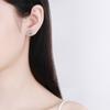 0.5ct 5mm Moissanite Earrings for Women Lab Grown Diamond Ear Studs 925 Silver Fine Jewelry Gift