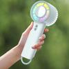 Small Portable Fan Handheld Portable Fans For Traveling Quiet 3 Gear Wind Powerful Ventilador With Colorful Light For Personal