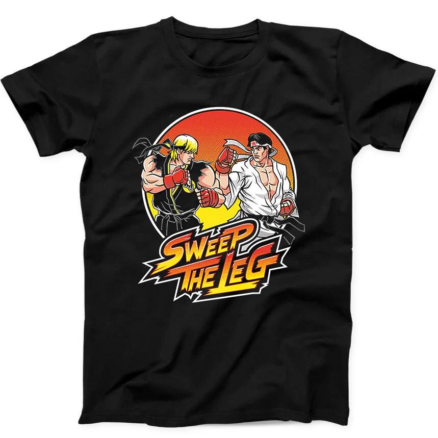 Sweep The Leg Karate Kid Film 80s Movie Cobra Kai Gift Tee Black T Shirt 51