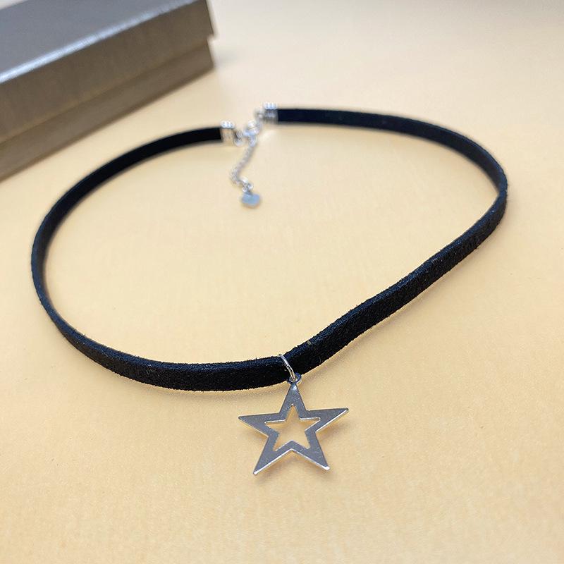 

S925 Sterling Silver Star Clavicle Choker - Korean Style Fashion Jewelry for Women