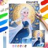 Frozen Queen Digital Oil Painting Art Kit Handmade Diy Home Decorations