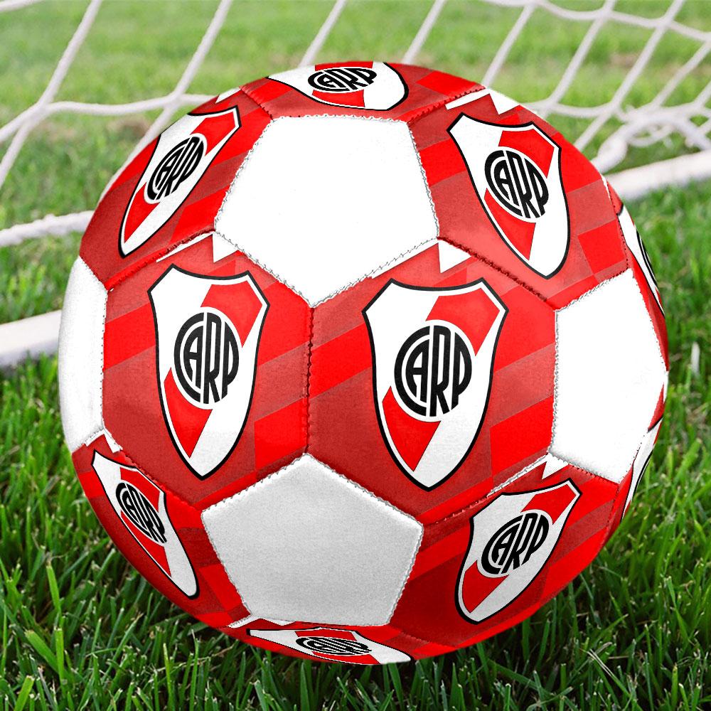 Club Atlético River Platefootball clubIndoor Size 5 Soccer Ball Colorful Machine Stitched PVC Competition Ready Durable High-Bounce