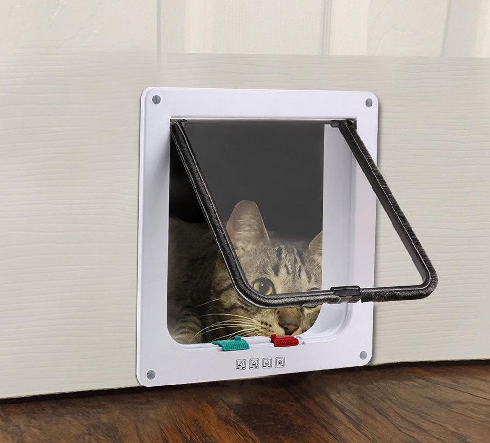 Controllable Cat/Dog Door Flap for Kennels and Pet Supplies