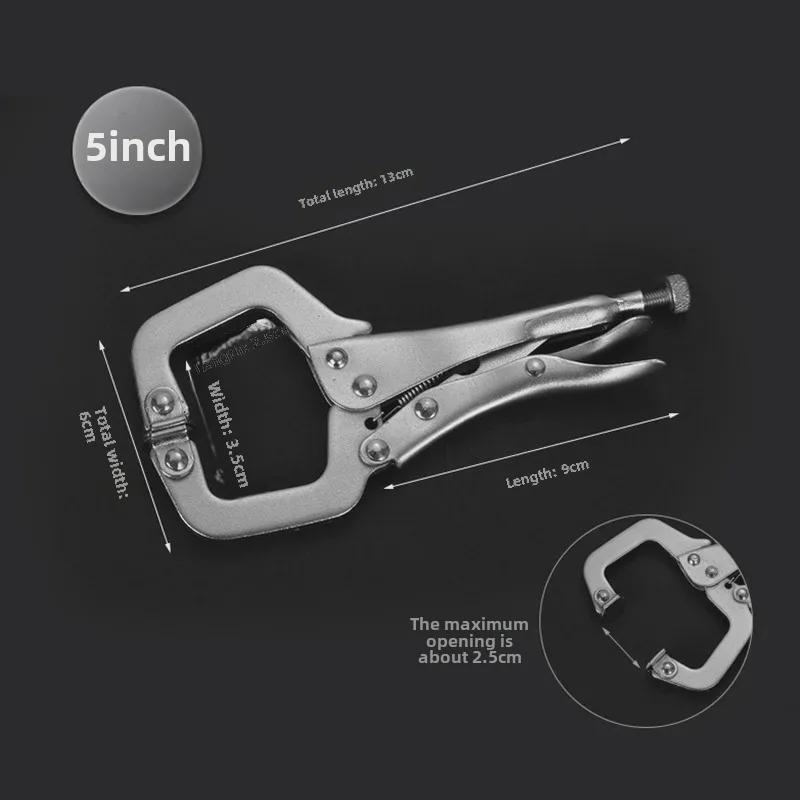 Multifunctional C-type Flat Head Pliers for Quick Clamping Tasks.