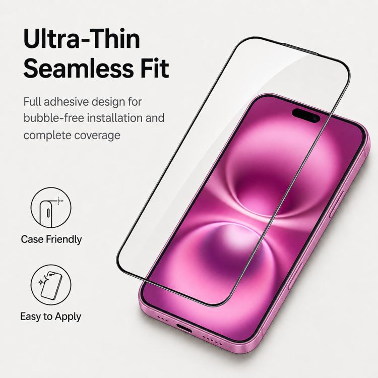 25pcs High Aluminum 380 Glue Silk Screen Printed Tempered Glass Film