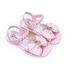 New Summer Girls' Sandals: Soft Sole, Bowknot, Velcro, Princess Style Sandals for Girls, Direct Supply