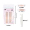 120Pcs Double Eyelid Tape Sticker Long Lasting Double-Fold Self-Adhesive Paste Clear Beige Big Eye Tools