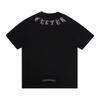 1958 CHROME HEARTS 2025 Summer New High Quality Cotton Round Neck Loose Large Size Men's and Women's T-shirt Couple T-shirt