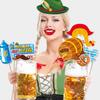 Oktoberfest Selfie Props Beer Festival Oktoberfest Funny Photo Props Colorful Traditional Germany Accessories Party Decoration