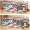 Stackable Transparent Shoe Box Folding Clothes Quilt Storage Box Durable Shoe Holder  Bedroom