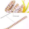 Golden Hot Fix Rhinestone Trim Wheat Ear Design Resin Hot Fix Rhinestone Tape  Cosmetic Decor