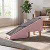 Safety Foldable 2-in-1 Dog Stairs Solid Wood Removable Pet Steps Non-Slip Waterproof Pet Ladder for Elderly Dogs