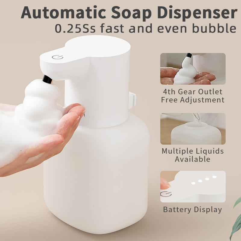 Nuovo Dispenser Automatico di Sapone da Parete Schiuma Macchina Intelligente per il Lavaggio delle Mani 500ml Liquido Ricaricabile Bagno Sensore a Induzione