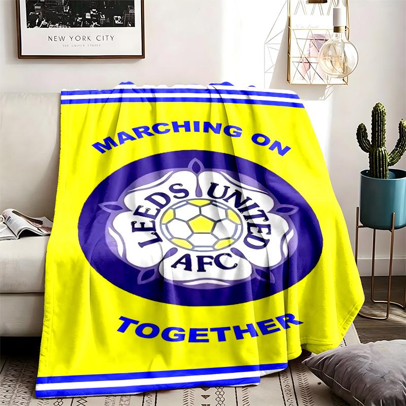 Leeds United Football Club Theme Blanket Suitable For Beds Sofas And Camping Perfect For Both Men And Women Comfortable Bedding All Year Round
