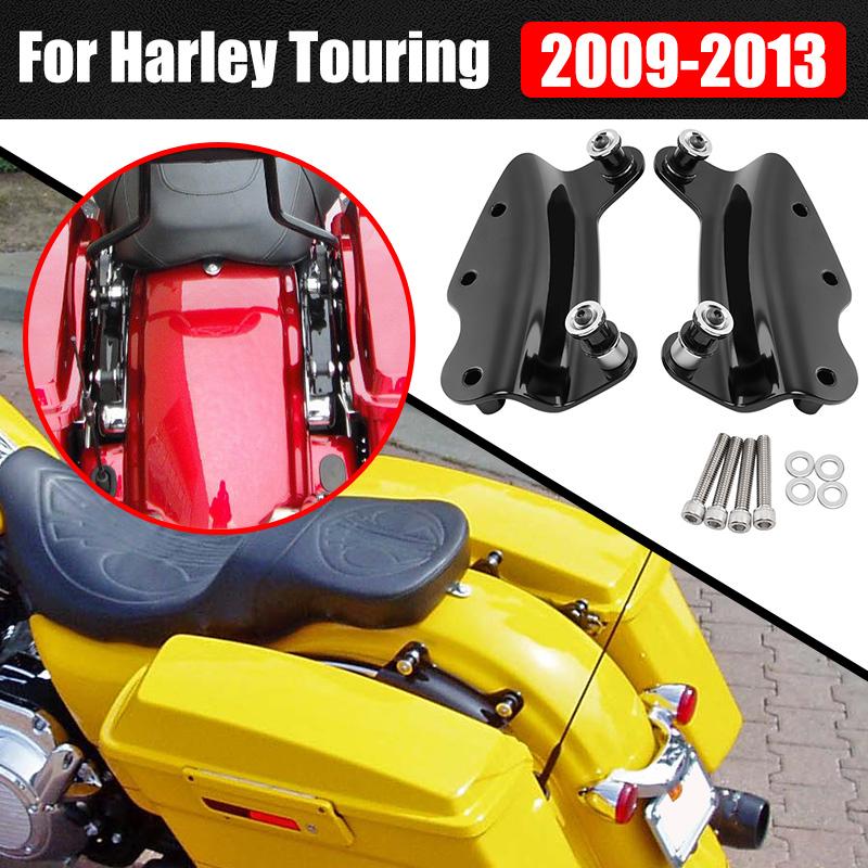 Black 4 Point Docking Hardware Kit For Harley Touring Road King Glide Street Glide 2009-2013 Motorcycle Accessories
