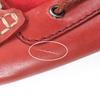 Excellent LOUIS VUITTON Driving shoes LV logo metal loafers Red series 6.5 Used