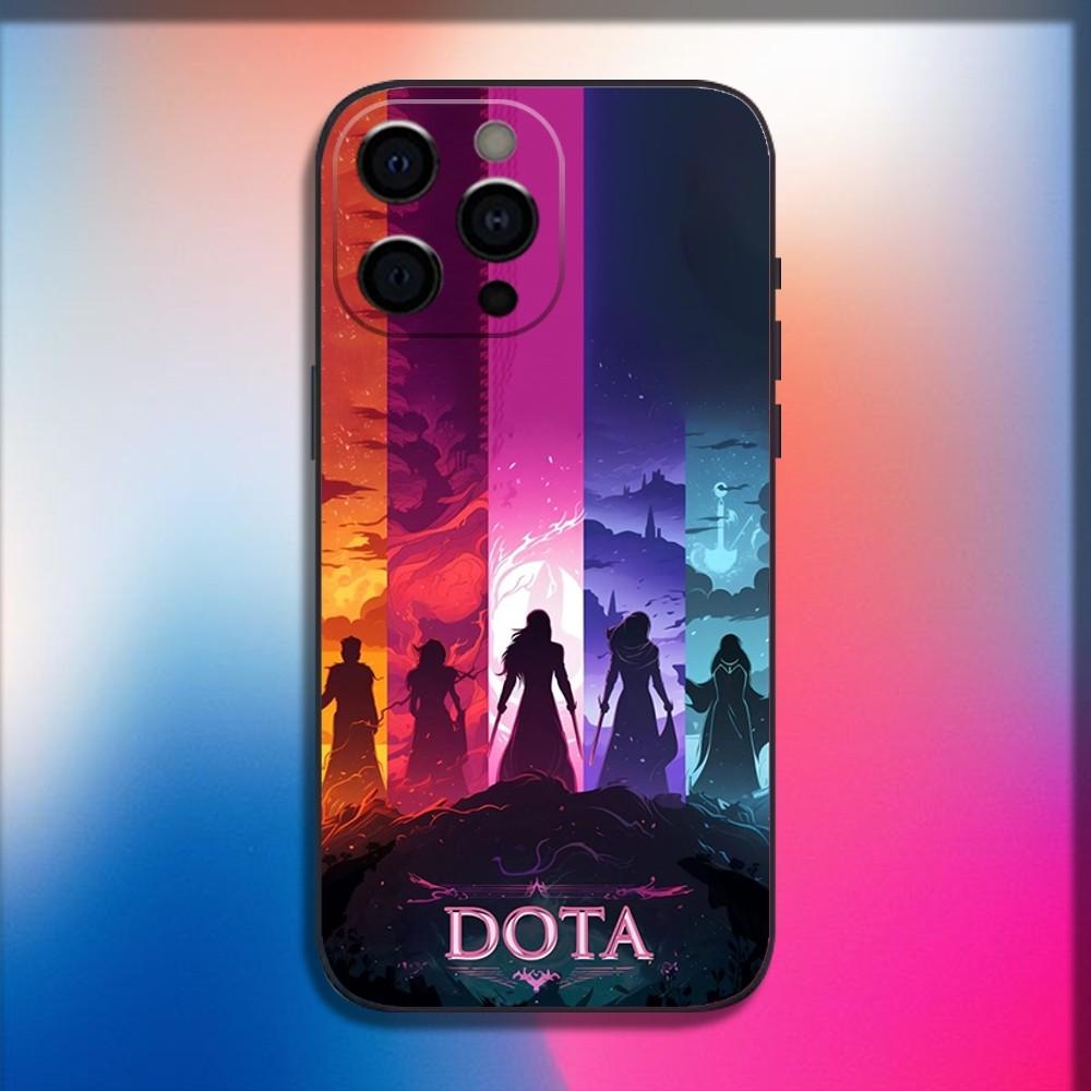 D-Dota 2 Cool Game Phone Case For iPhone 16,15,14,13,12,11,Pro,X,XS,Max,XR,Plus,Mini Soft Black Cover