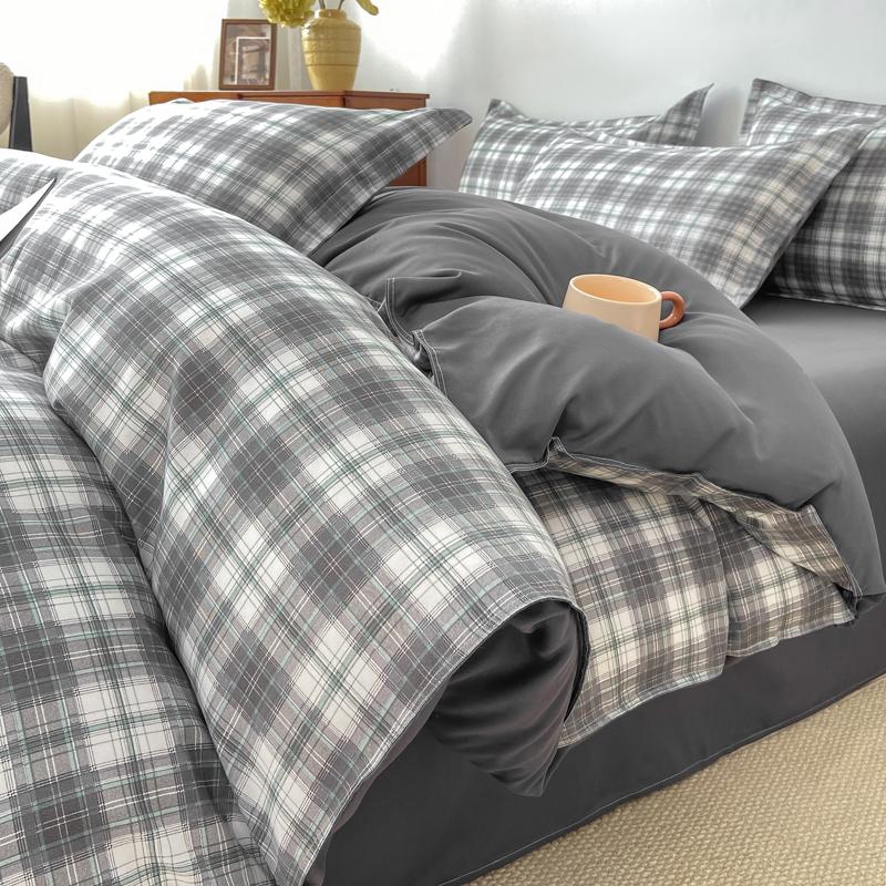 Autumn and winter new skin-friendly washable bedding four-piece dormitory student dormitory three-piece comfortable