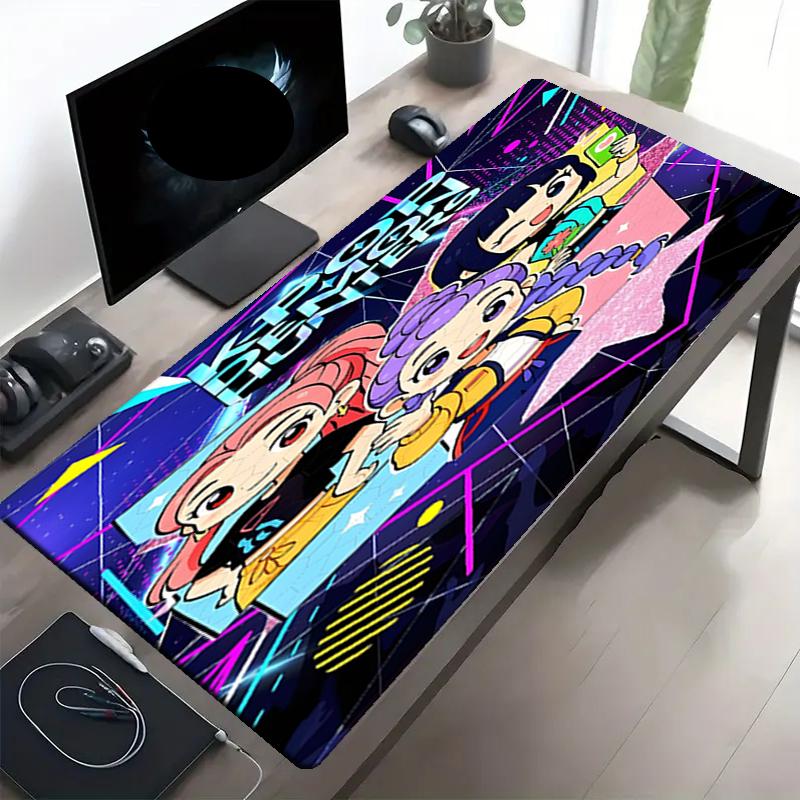 Tappetino per Mouse con Stampa KPop Demon Hunters, Tappetino Antiscivolo per Tastiera da Desktop, per PC Laptop Gaming Lavoro Uso Quotidiano, Fantastico Regalo Sorpresa per Festival