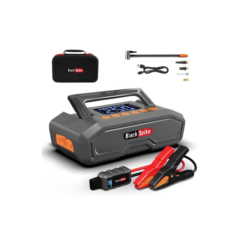 

A Little Expensive Start your Car Air Compressor Light Power Bank 4 in 1 with 6000Amp 26800mAH High Capacity Battery Pack Over 1000+ Recharge Cycles