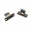 5/20pcs Type-C Jack Type-C 2/4 Pin Female Connector Jack Charging Port Type C Socket Electrical Charging Base With Fixing Plate