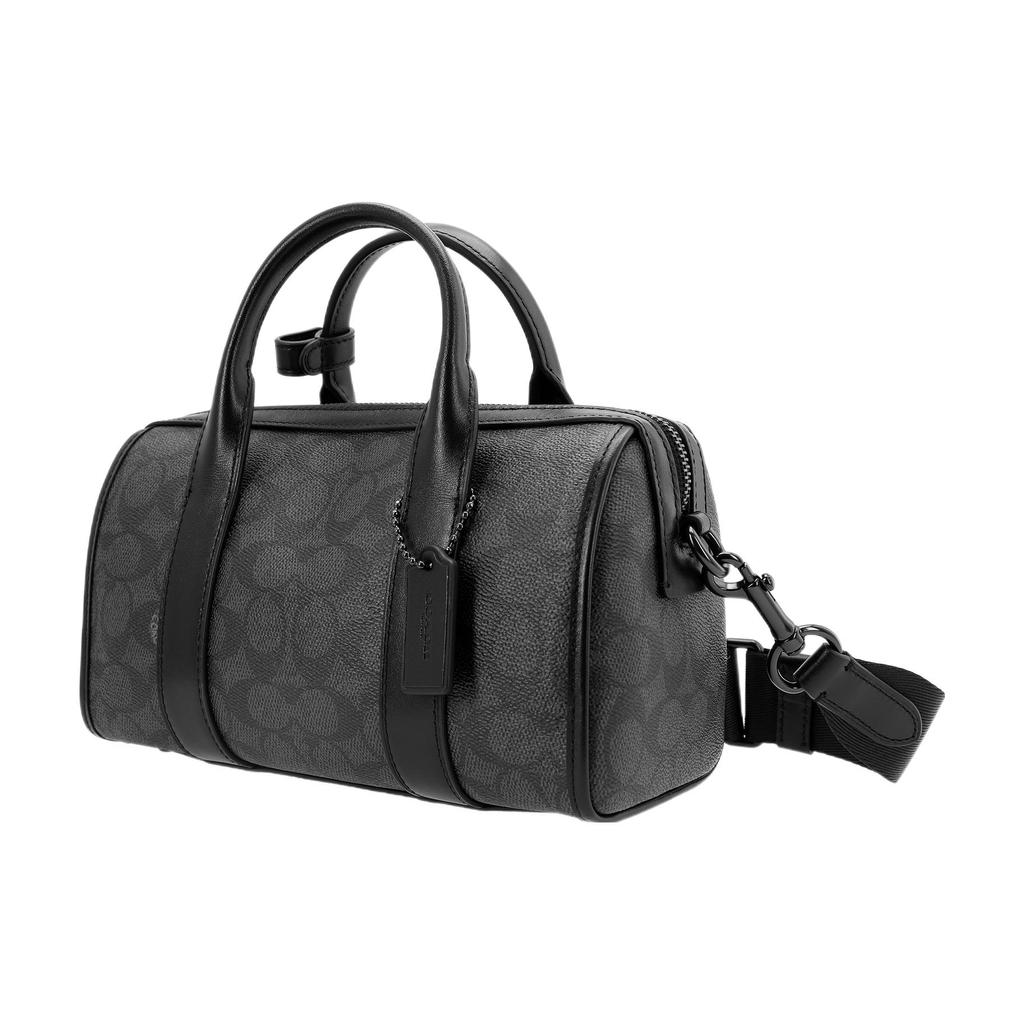 New COACH Gotham Coated Canvas Handbag, Shoulder Bag, Crossbody Bag Medium Size Men's Lead Gray CA186-CHR