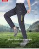 Men's Quick-Dry Detachable Hiking & Mountaineering Pants with Elastic Waistband and Team Logo.