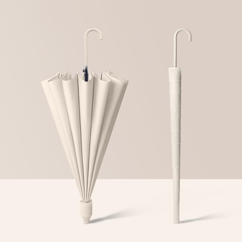 Stylish and Durable Umbrella with 16 Ribs and Carrying Sleeve Ideal for Both Men and Women