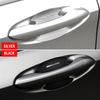 4Pcs Carbon Fiber Car Door Handle Protection Emblem Sticker Accessories For Mercedes Benz W203 W204 W211 W210 W124 AMG W202 CLA