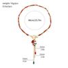 Christmas Themed OT Closure Necklace Feature Santa Charm Alloy Neck Jewelry Neckwear for Gifting and Daily Wear