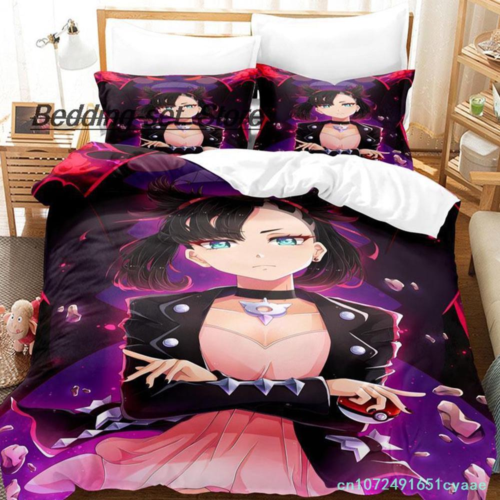 Marnie Bedding Set Single Twin Full Queen King Size Bed Set Aldult Kid Bedroom Duvetcover Sets 3D Print Anime Bed Sheet Set