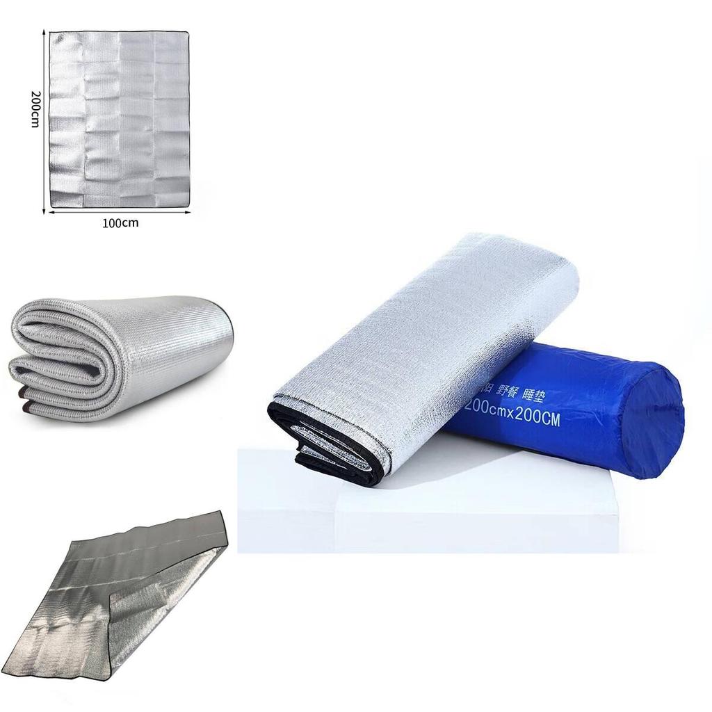 Outdoor Aluminiumfolie Campingmatte mit Isolierung und wasserdichter Schicht für Strand- und Picknickgebrauch