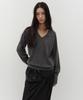 Loutaideu Classic V Neck Knit [Grey]
