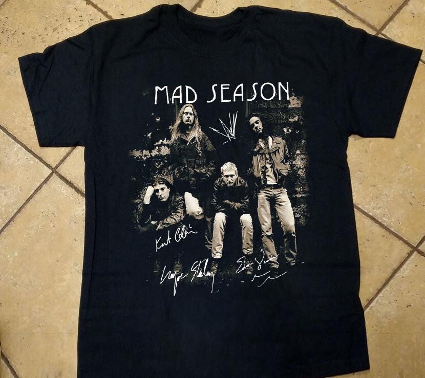Mad Season Band Rock Tour Signature Members T-Shirt All Size S-5XL CS76 Unisex T-Shirt S