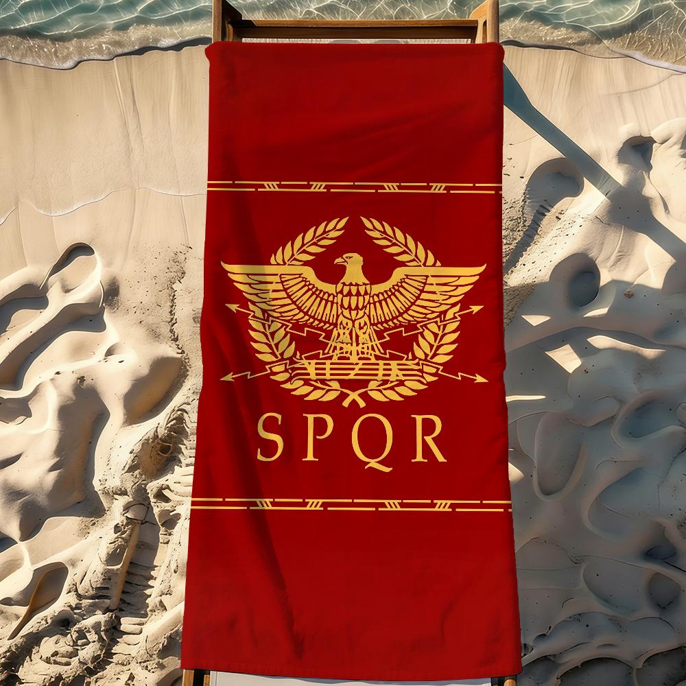 Fajny ręcznik SPQR do pływania, jogi, na siłownię, szybkoschnący, miękki i przyjazny dla skóry, ręczniki plażowe na każdą porę roku