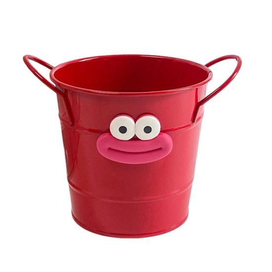 Metal Bucket Pencil Holder Funny Desk Organizer for Office Home Large Capacity Stationery Storage Boxes for Pens Markers Rulers